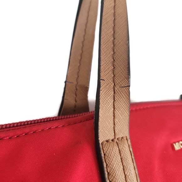 Michael Kors Red Vinyl Women's Tote - Picture 5 of 8
